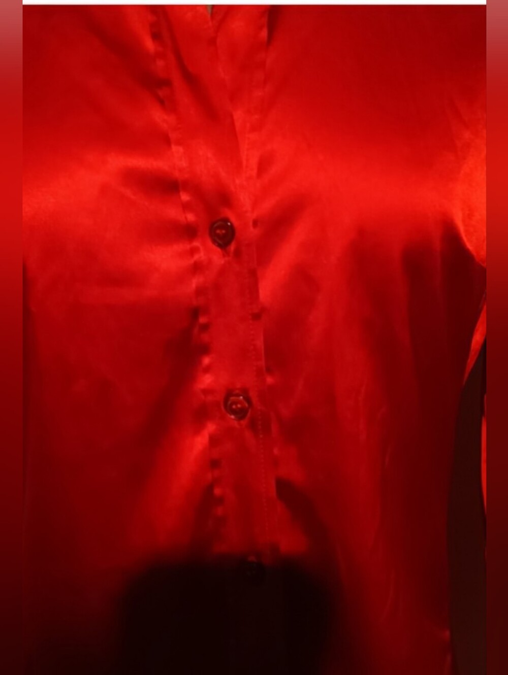 🍋NY&C Ruby Red Button-Down Shirt | Size Small - Picture 6 of 13
